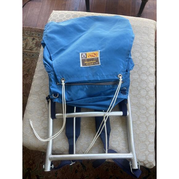 Vintage Trail Designs Mountain Crest Backpack External Frame Blue Nylon main image 7